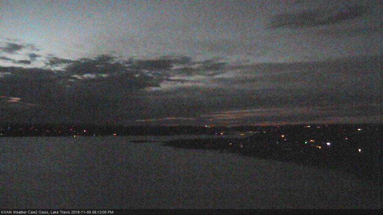 Lake Travis webcam, November 9, 2018 5:15 PM CT