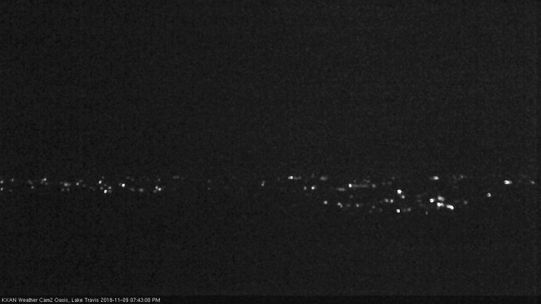 Lake Travis webcam, November 9, 2018 6:45 PM CT
