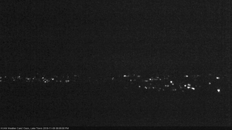 Lake Travis webcam, November 9, 2018 7:10 PM CT