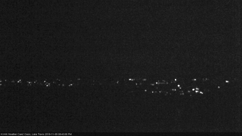 Lake Travis webcam, November 9, 2018 7:45 PM CT