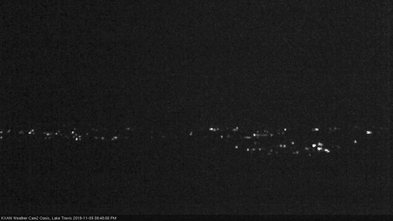 Lake Travis webcam, November 9, 2018 7:50 PM CT