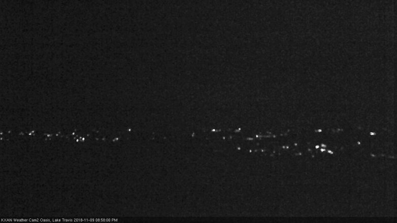 Lake Travis webcam, November 9, 2018 8:00 PM CT