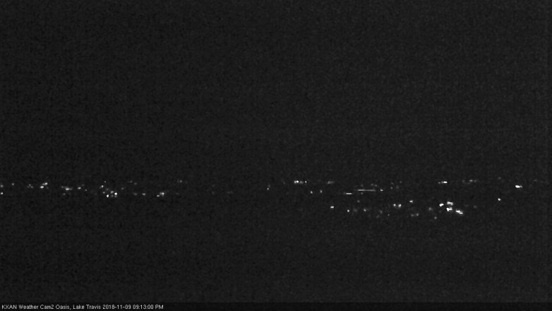 Lake Travis webcam, November 9, 2018 8:15 PM CT