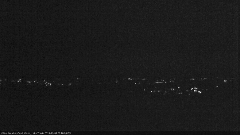 Lake Travis webcam, November 9, 2018 8:20 PM CT
