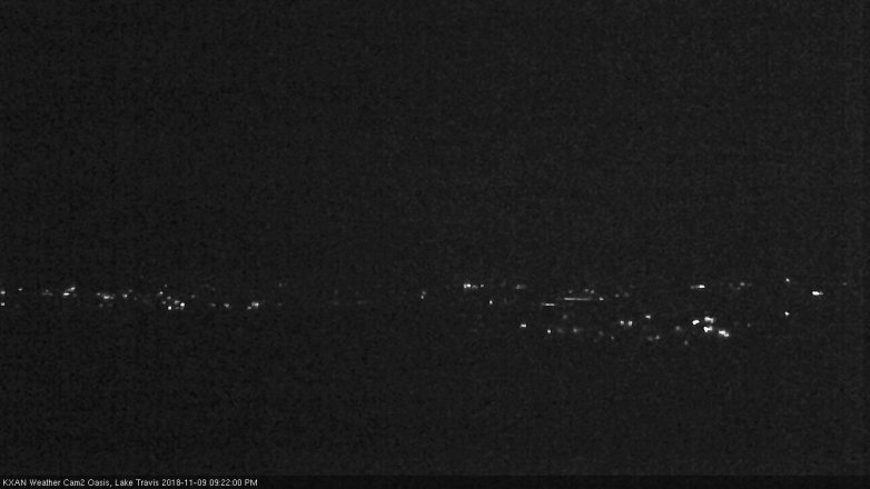 Lake Travis webcam, November 9, 2018 8:25 PM CT