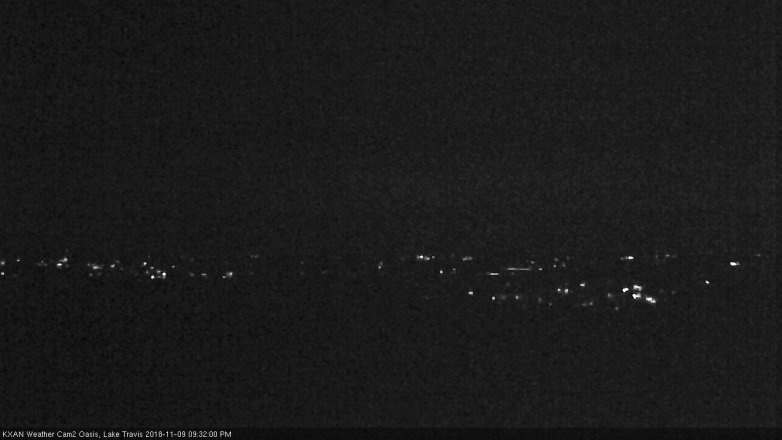 Lake Travis webcam, November 9, 2018 8:35 PM CT