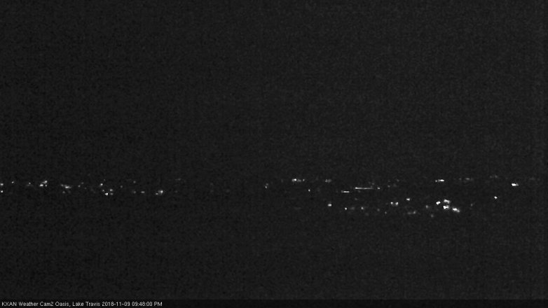 Lake Travis webcam, November 9, 2018 8:50 PM CT