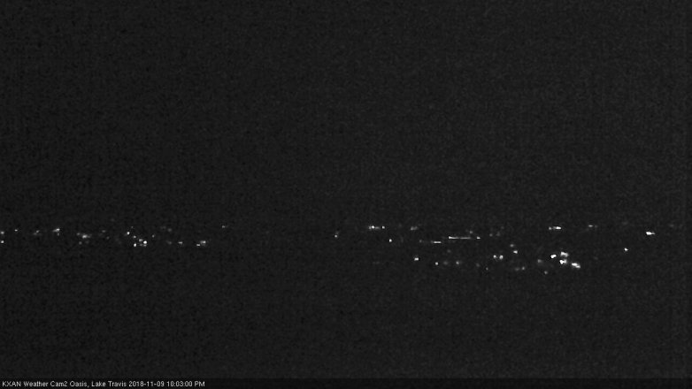 Lake Travis webcam, November 9, 2018 9:05 PM CT