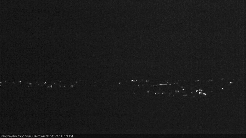 Lake Travis webcam, November 9, 2018 9:20 PM CT