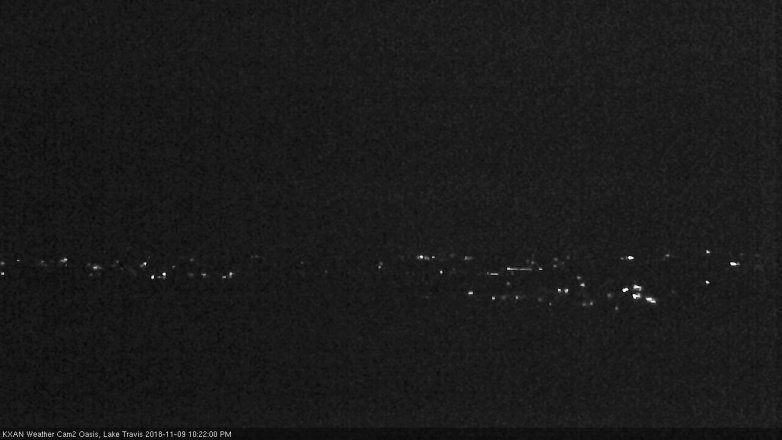 Lake Travis webcam, November 9, 2018 9:25 PM CT