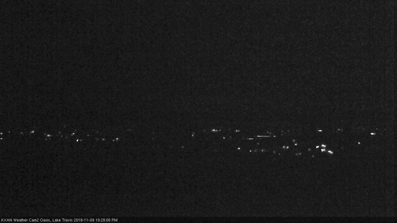 Lake Travis webcam, November 9, 2018 9:30 PM CT