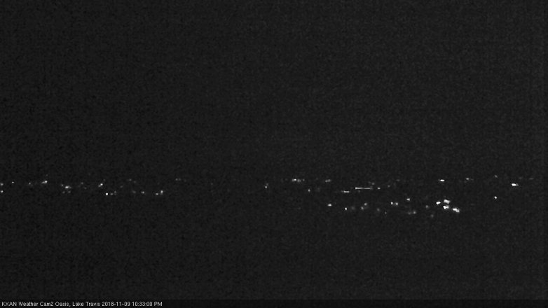 Lake Travis webcam, November 9, 2018 9:35 PM CT