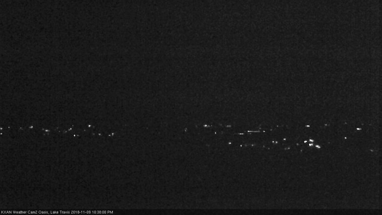 Lake Travis webcam, November 9, 2018 9:40 PM CT