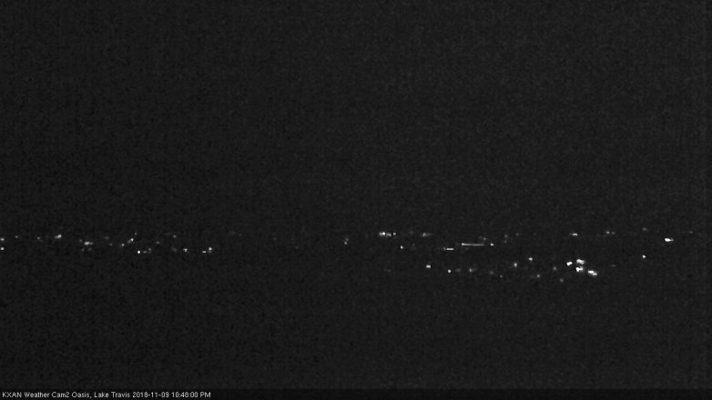 Lake Travis webcam, November 9, 2018 9:50 PM CT