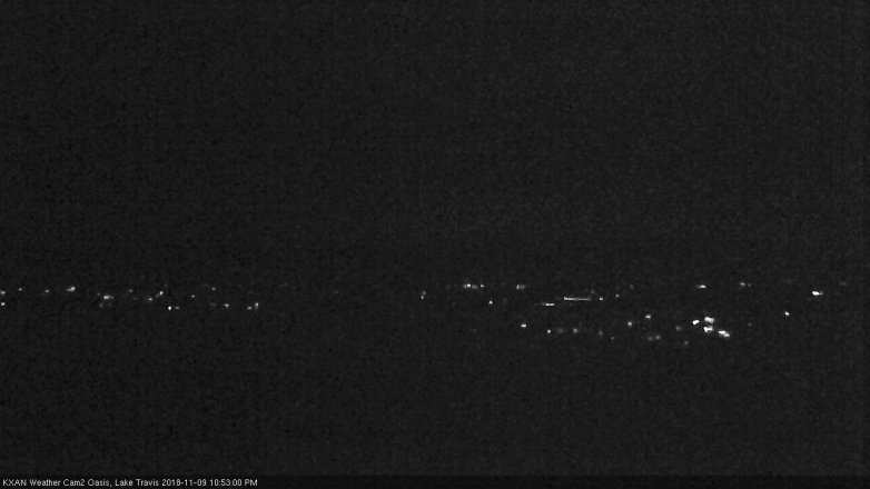 Lake Travis webcam, November 9, 2018 9:55 PM CT