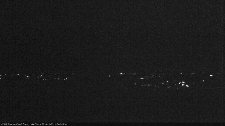 Lake Travis webcam, November 9, 2018 10:00 PM CT