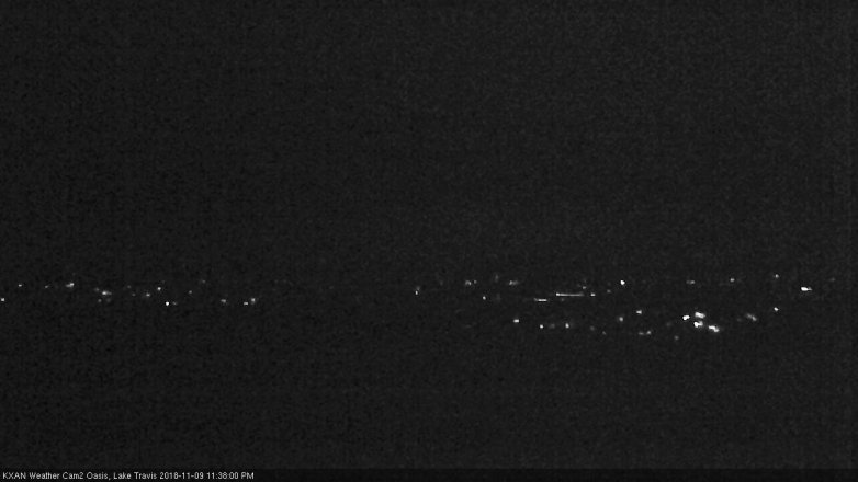 Lake Travis webcam, November 9, 2018 10:40 PM CT