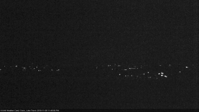 Lake Travis webcam, November 9, 2018 10:50 PM CT