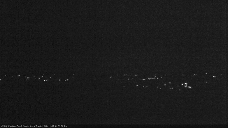 Lake Travis webcam, November 9, 2018 10:55 PM CT
