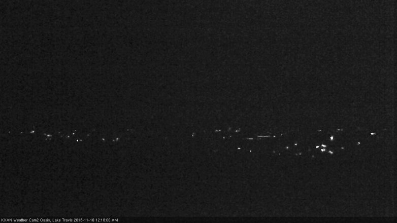 Lake Travis webcam, November 9, 2018 11:20 PM CT