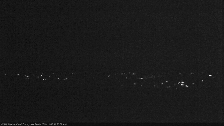 Lake Travis webcam, November 9, 2018 11:25 PM CT