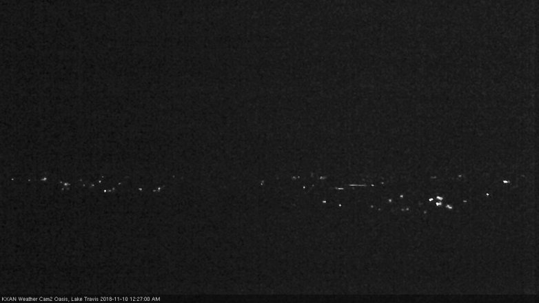 Lake Travis webcam, November 9, 2018 11:30 PM CT