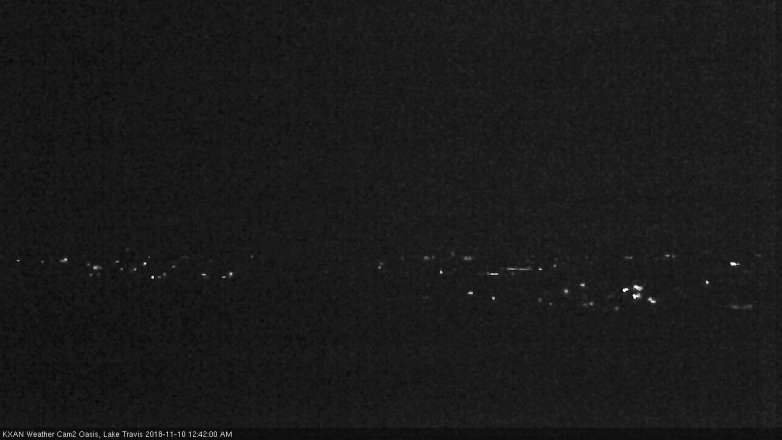 Lake Travis webcam, November 9, 2018 11:45 PM CT