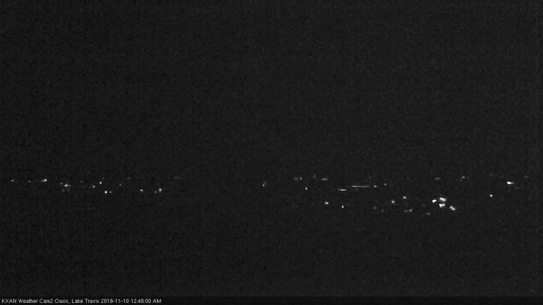 Lake Travis webcam, November 9, 2018 11:50 PM CT
