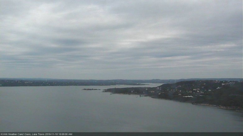 Lake Travis webcam, November 10, 2018 9:10 AM CT