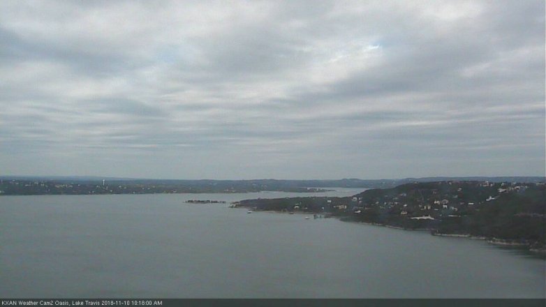 Lake Travis webcam, November 10, 2018 9:20 AM CT