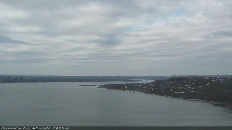 Lake Travis webcam, November 10, 2018 9:25 AM CT