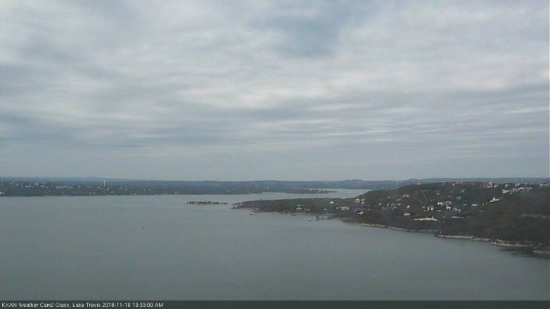 Lake Travis webcam, November 10, 2018 9:35 AM CT