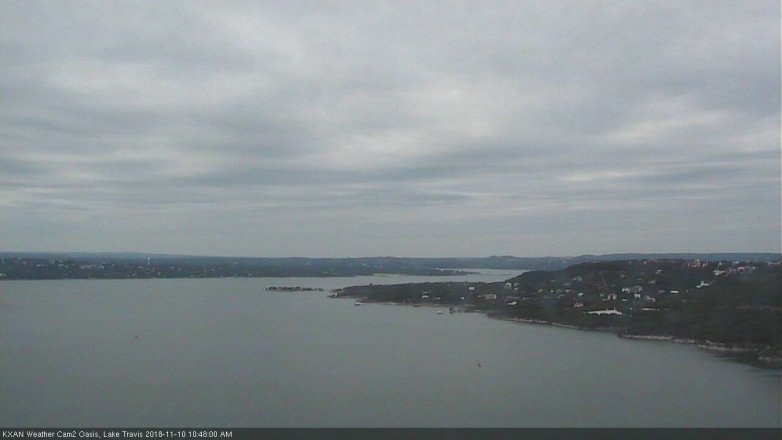 Lake Travis webcam, November 10, 2018 9:50 AM CT