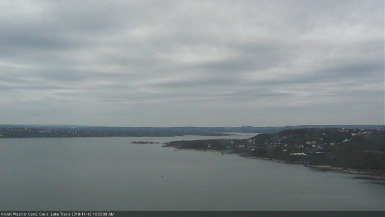 Lake Travis webcam, November 10, 2018 9:55 AM CT