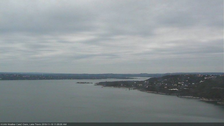 Lake Travis webcam, November 10, 2018 10:10 AM CT