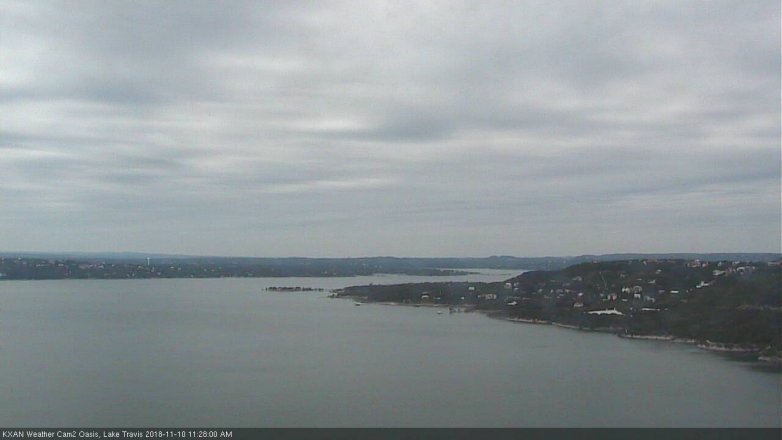 Lake Travis webcam, November 10, 2018 10:30 AM CT