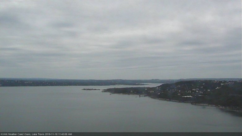 Lake Travis webcam, November 10, 2018 10:45 AM CT