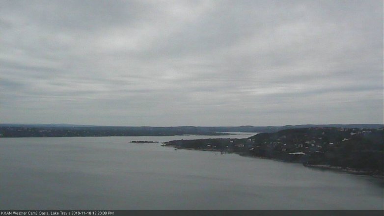 Lake Travis webcam, November 10, 2018 11:25 AM CT