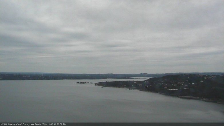 Lake Travis webcam, November 10, 2018 11:30 AM CT