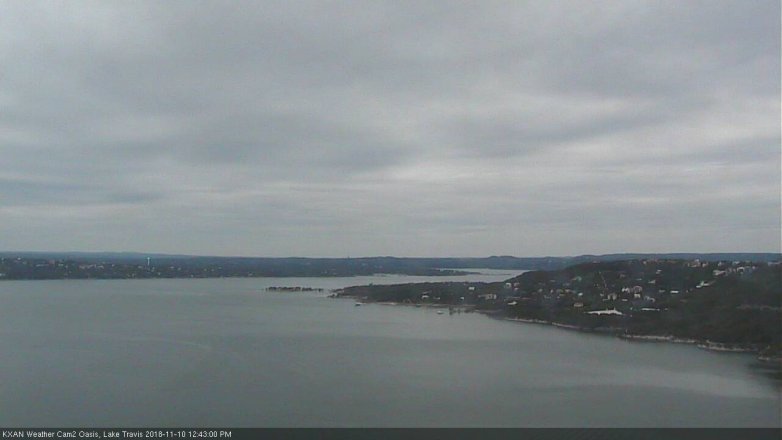 Lake Travis webcam, November 10, 2018 11:45 AM CT