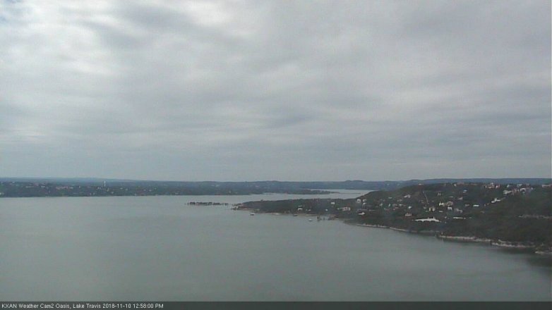 Lake Travis webcam, November 10, 2018 12:00 PM CT