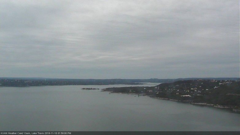 Lake Travis webcam, November 10, 2018 1:00 PM CT