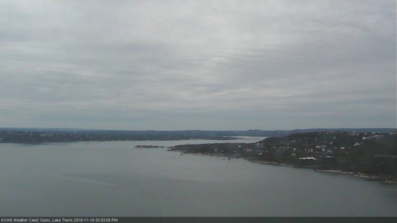 Lake Travis webcam, November 10, 2018 1:05 PM CT
