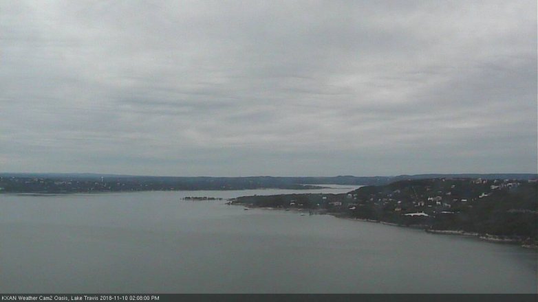 Lake Travis webcam, November 10, 2018 1:10 PM CT