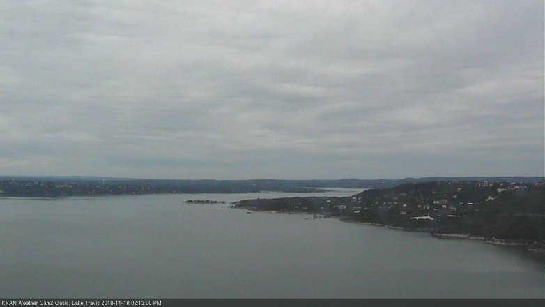 Lake Travis webcam, November 10, 2018 1:15 PM CT