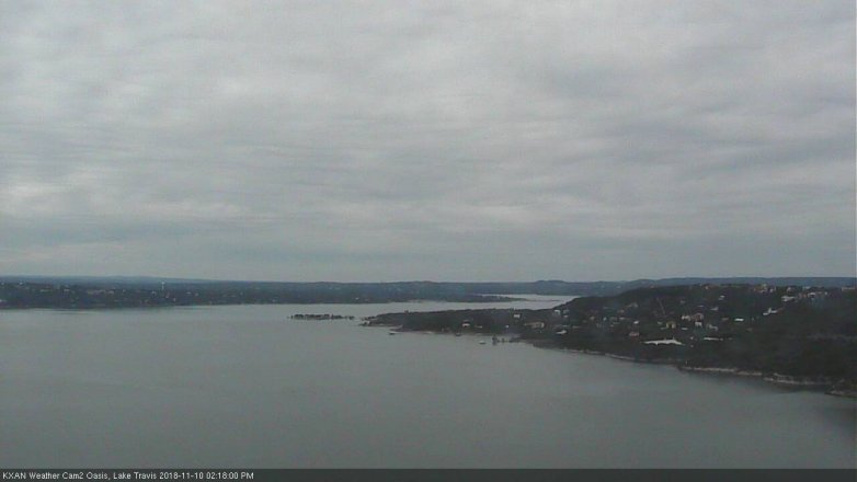 Lake Travis webcam, November 10, 2018 1:20 PM CT