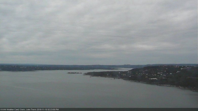 Lake Travis webcam, November 10, 2018 1:25 PM CT