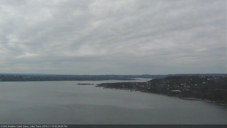 Lake Travis webcam, November 10, 2018 1:40 PM CT