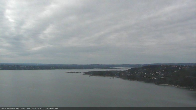 Lake Travis webcam, November 10, 2018 1:45 PM CT
