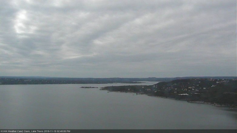 Lake Travis webcam, November 10, 2018 1:50 PM CT